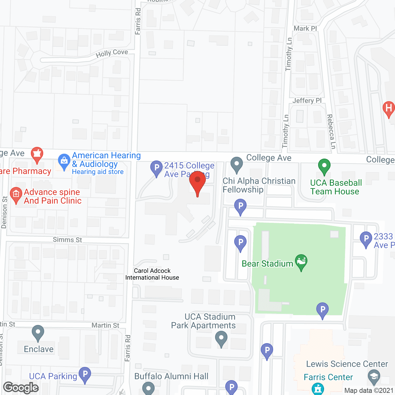 College Square in google map