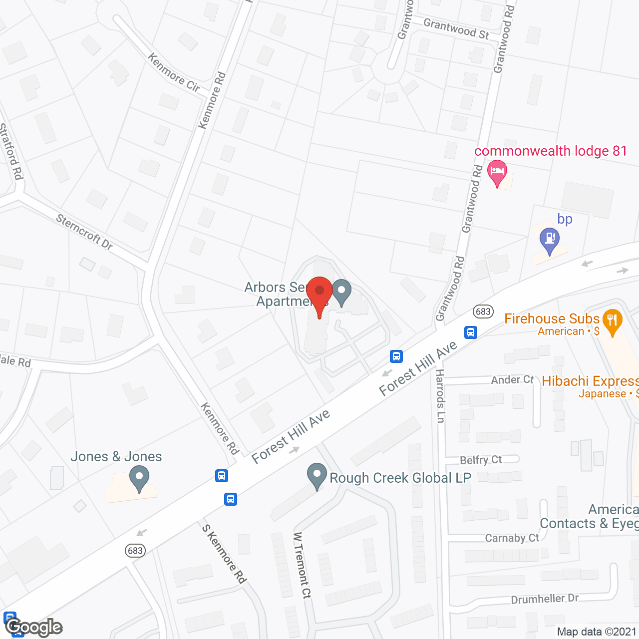 The Arbors Senior Apartment Community in google map