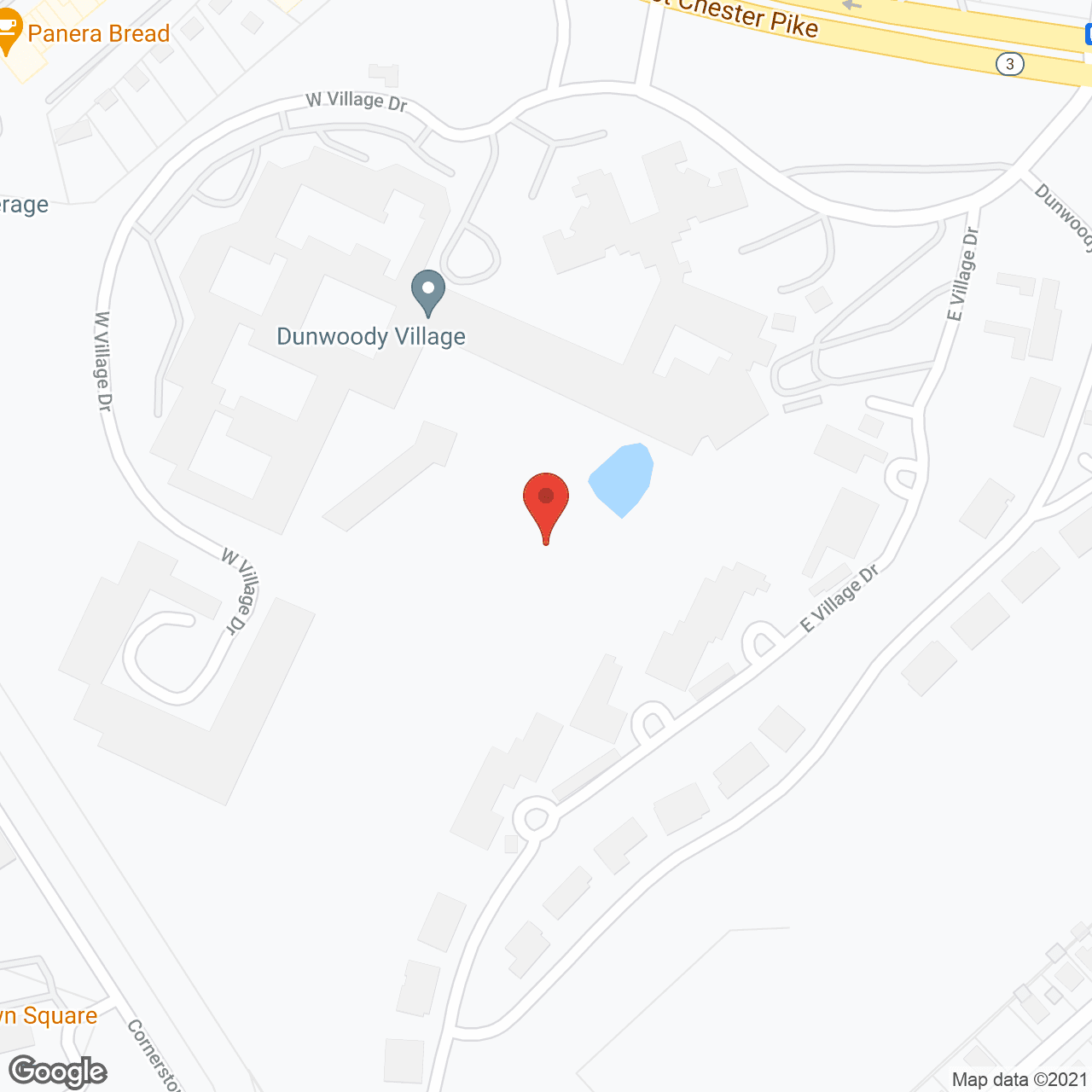 Dunwoody Village in google map