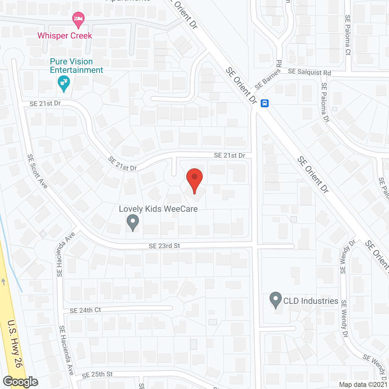 Orient Adult Foster Care Home in google map