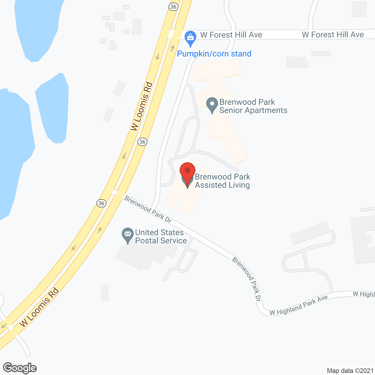 Brenwood Park Assisted Living in google map