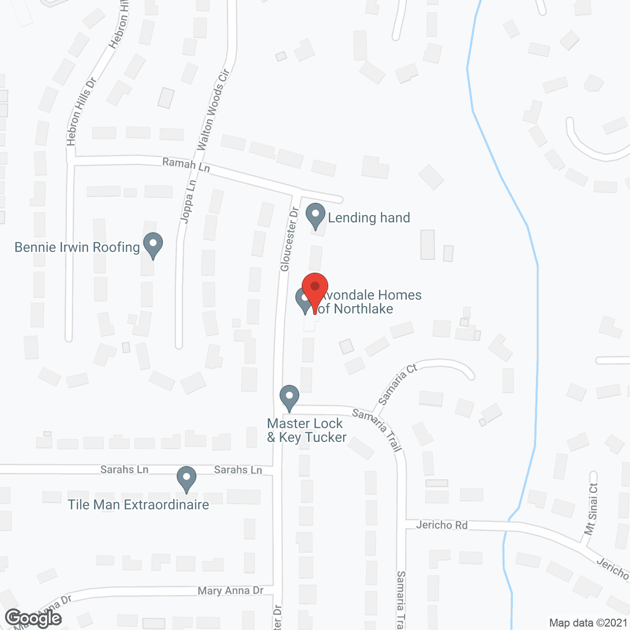 Avondale at Northlake in google map