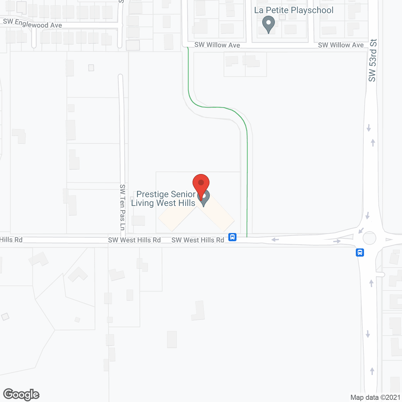Prestige Senior Living West Hills in google map