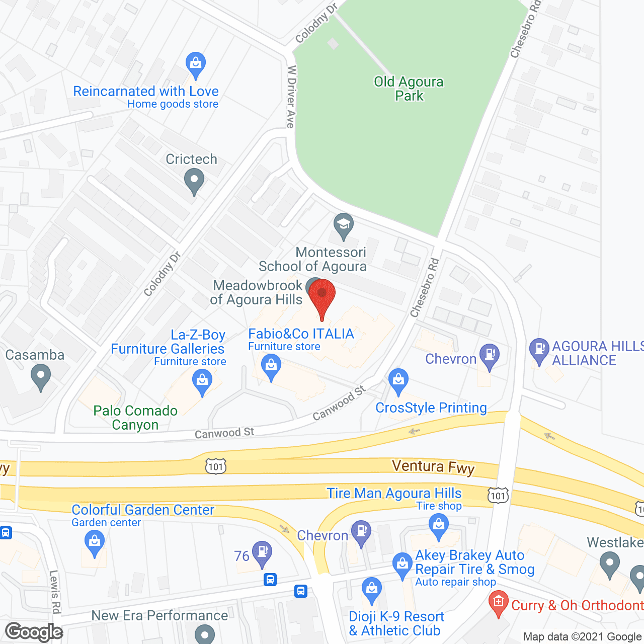 Meadowbrook of Agoura Hills in google map