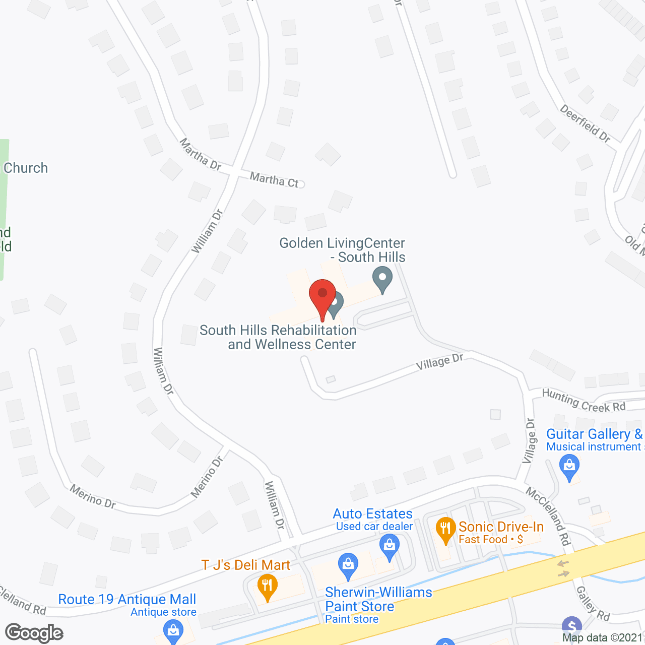 Golden LivingCenter - South Hills in google map