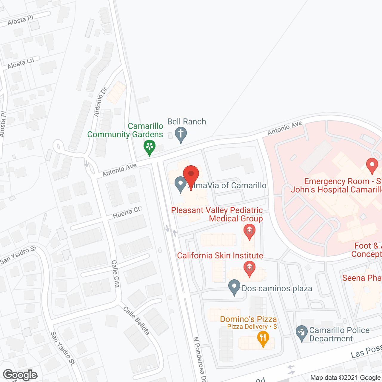 AlmaVia of Camarillo in google map