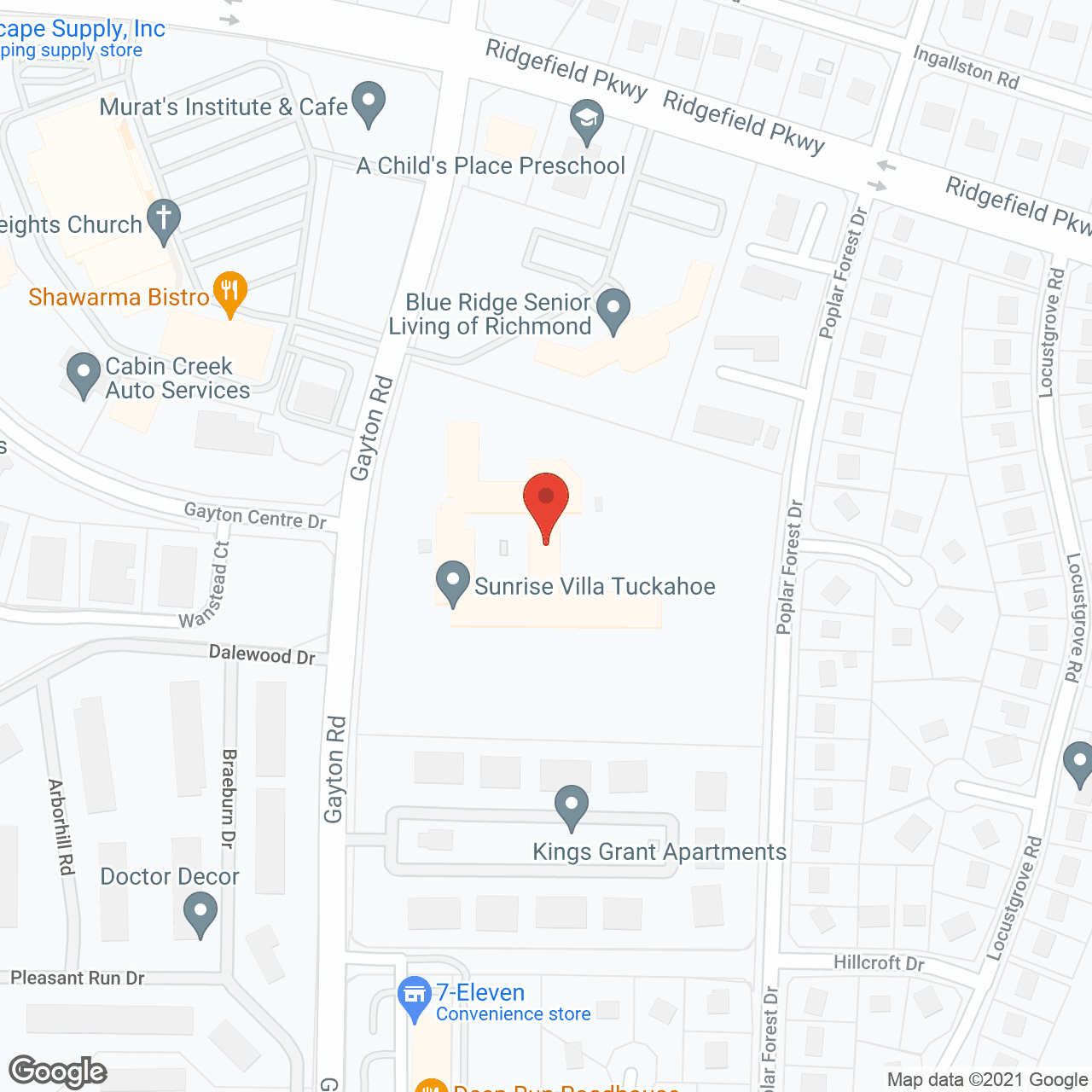 Sunrise Villa Tuckahoe in google map