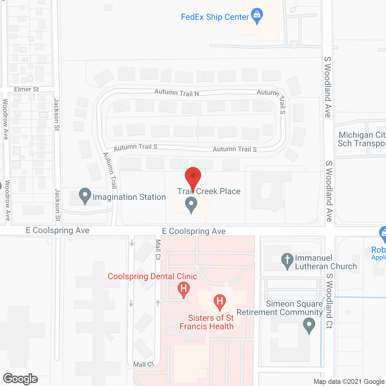 Trail Creek Place Memory Care in google map