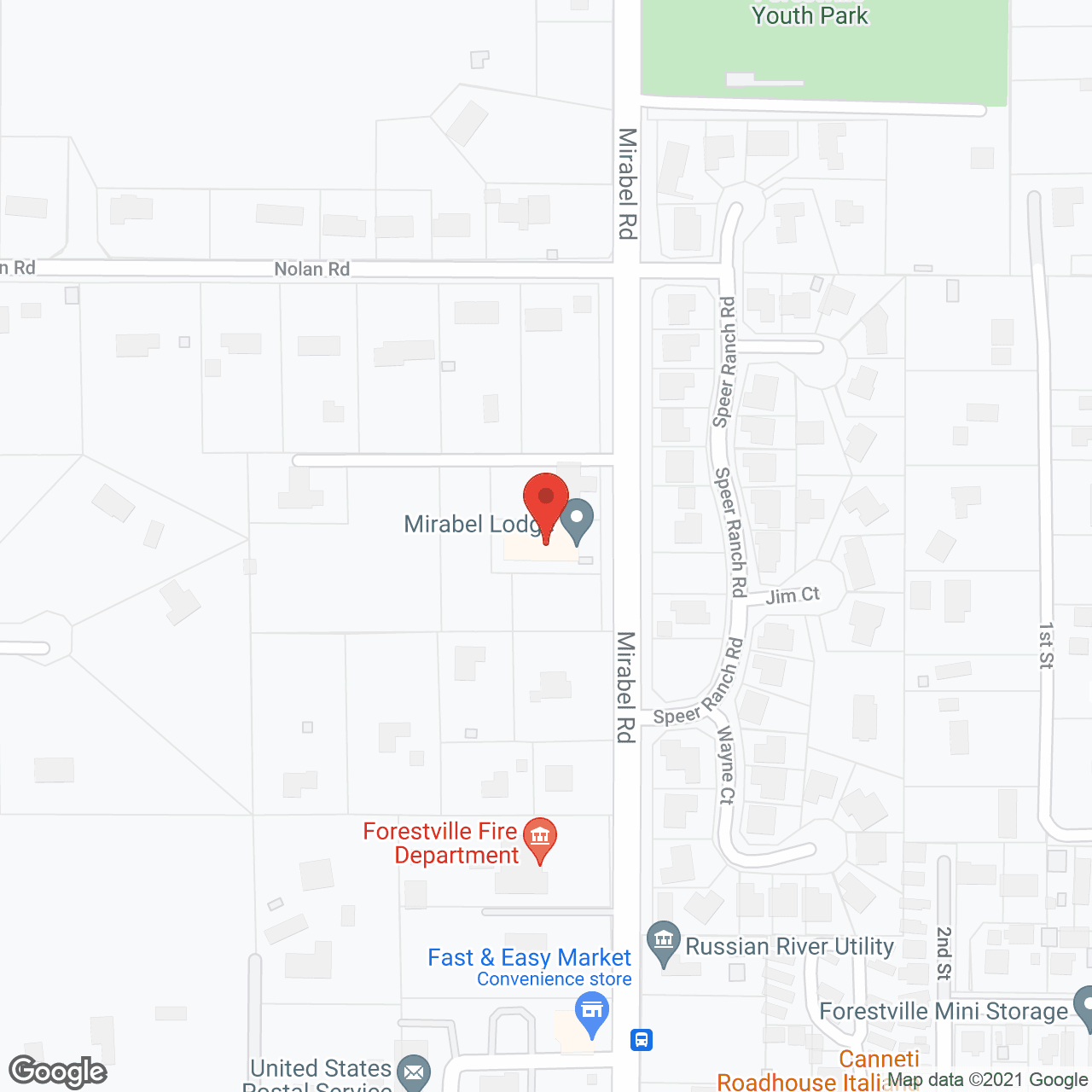 Mirabel Lodge in google map