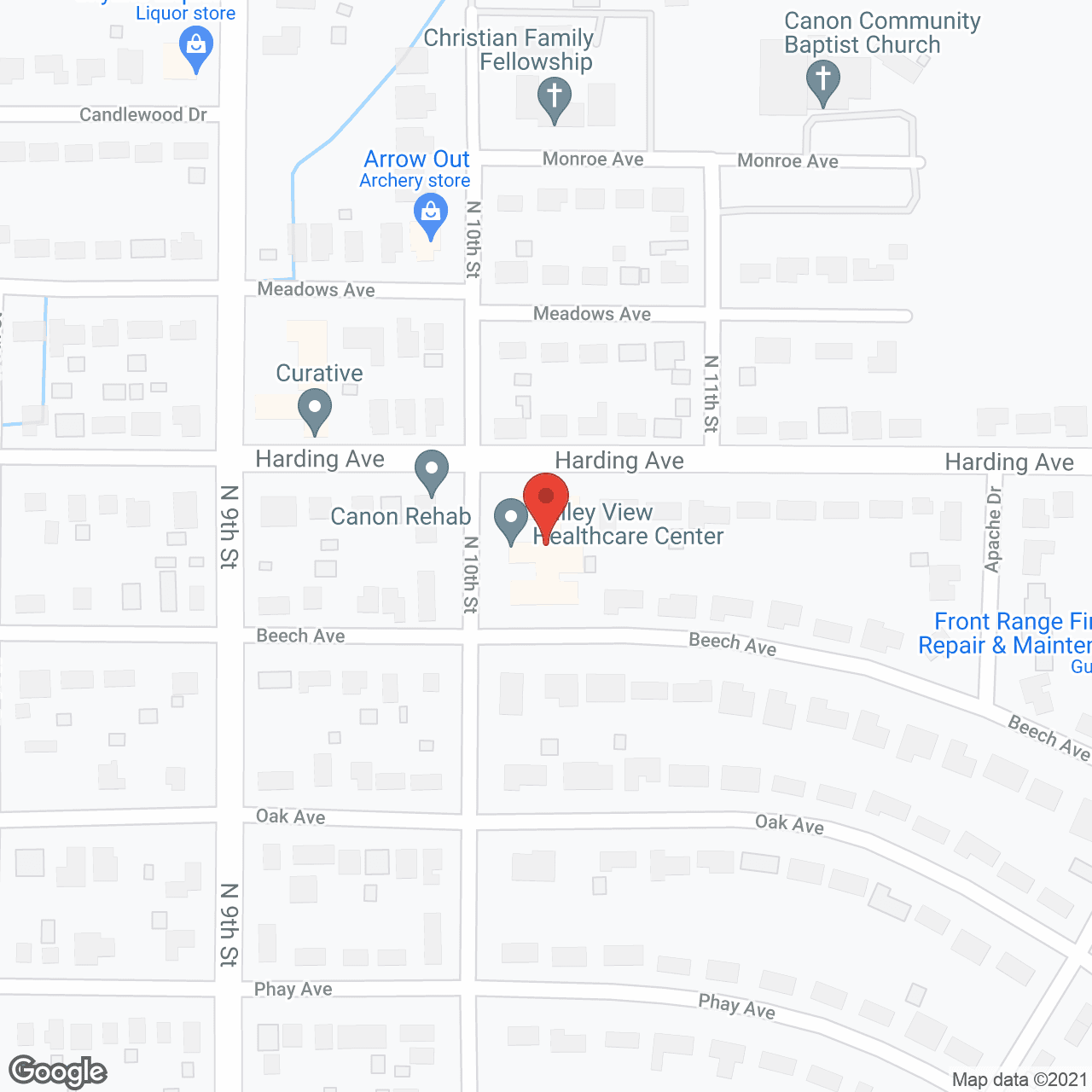 Valley View Health Care Ctr in google map