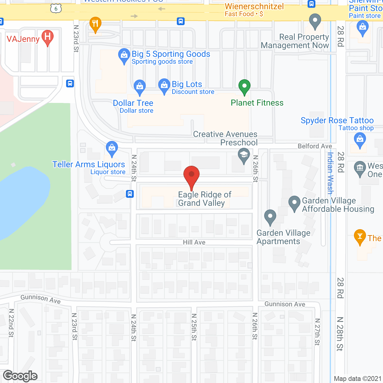 Grand Junction Care Ctr in google map