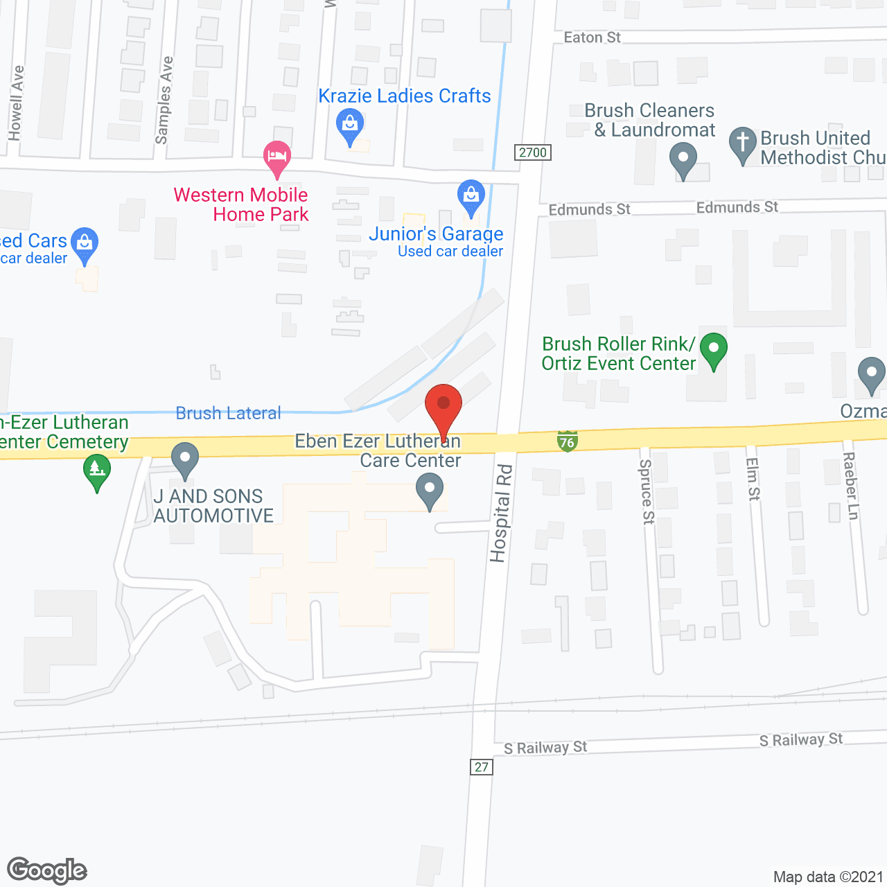 Eben Ezer Lutheran Care Center in google map
