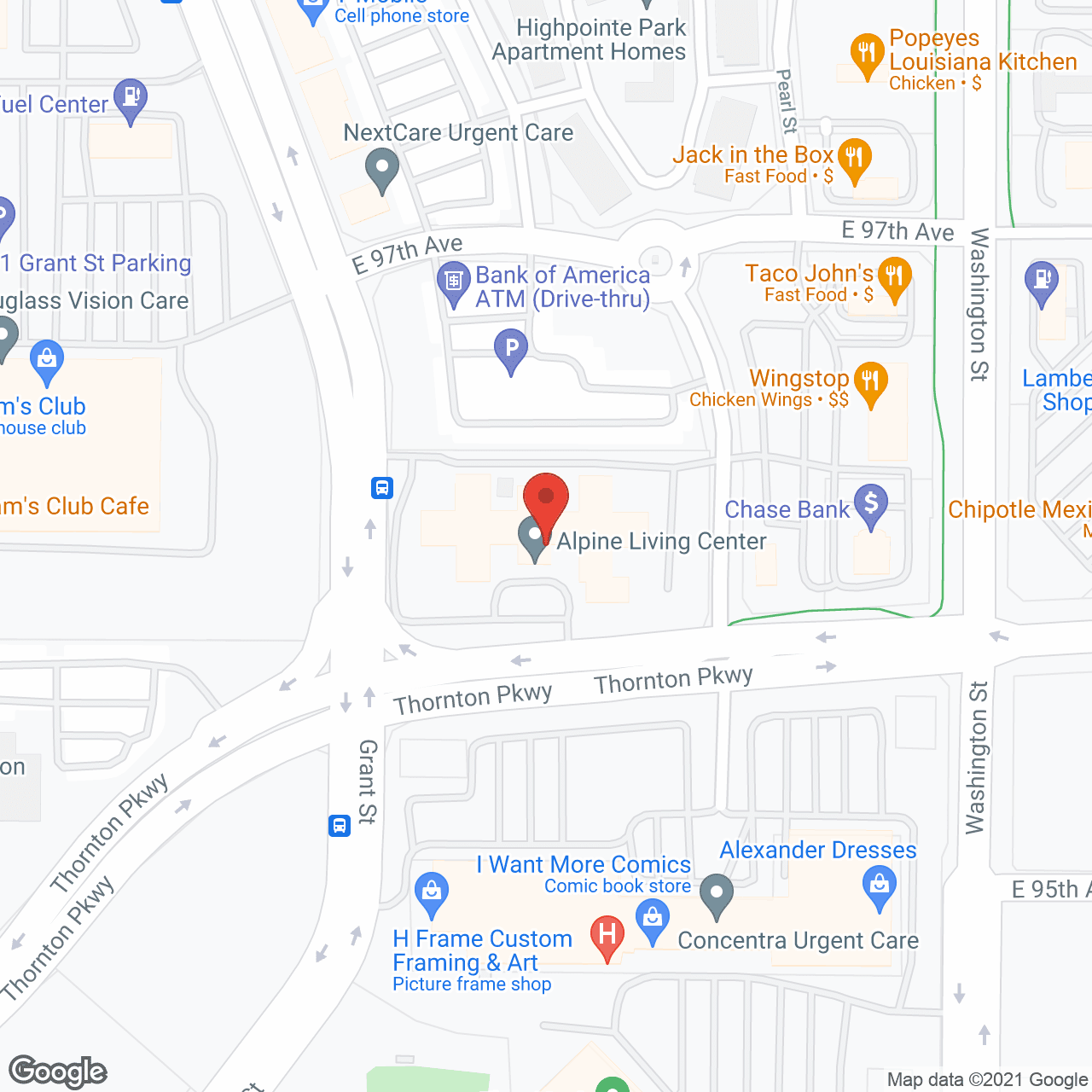 Alpine Living Center/Mariner in google map