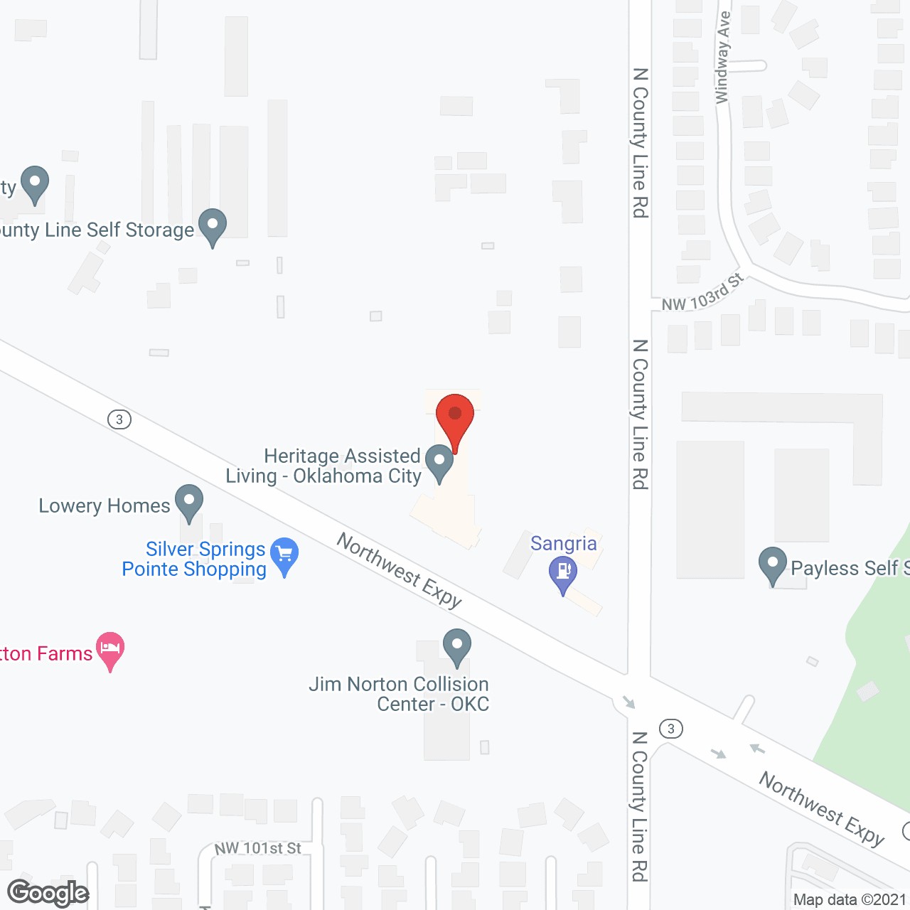 Heritage Assisted Living in google map