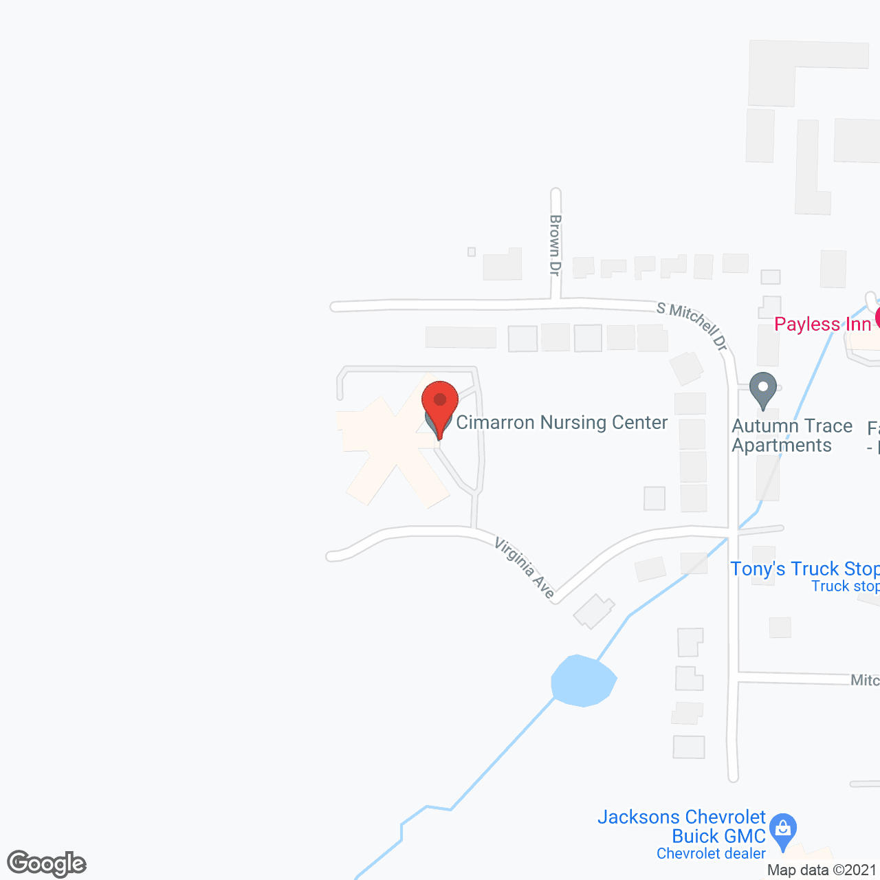 Cimarron Nursing Ctr in google map