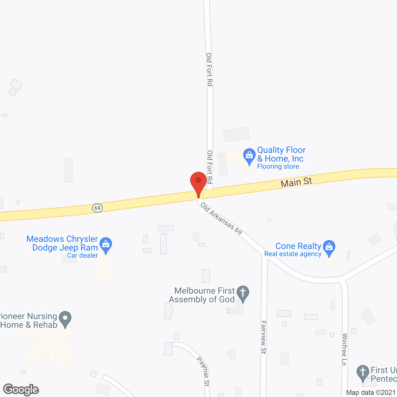 Pioneer Assisted Living in google map