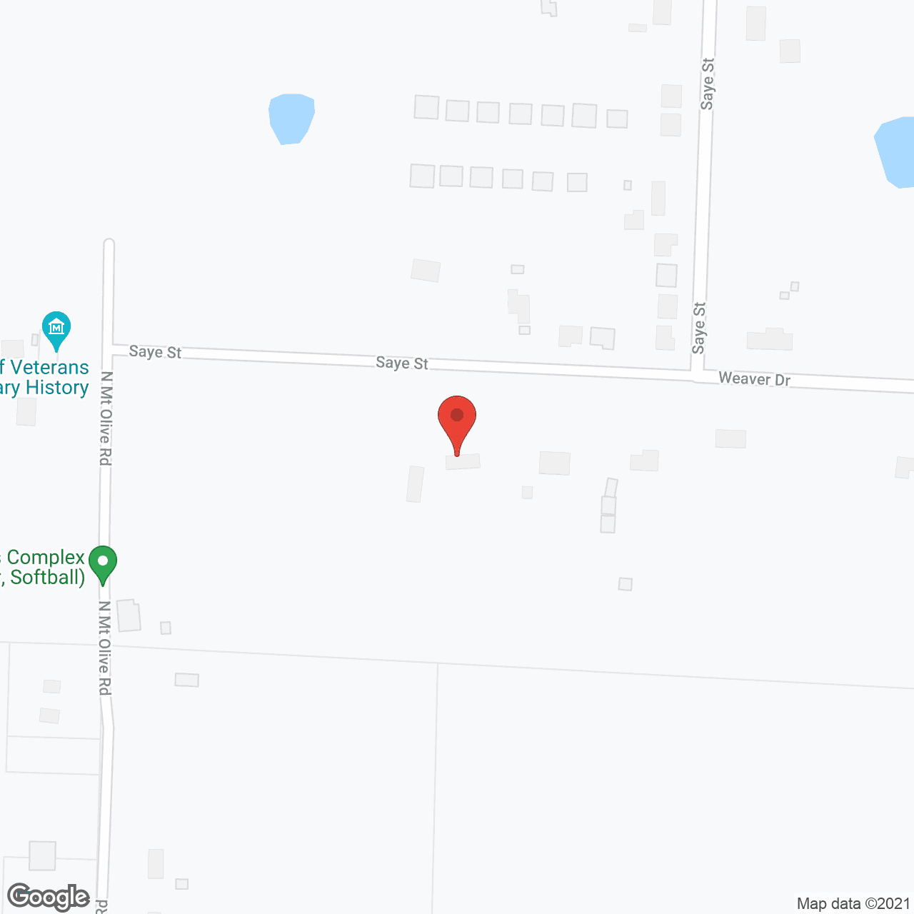 Weaver's Veteran Home in google map