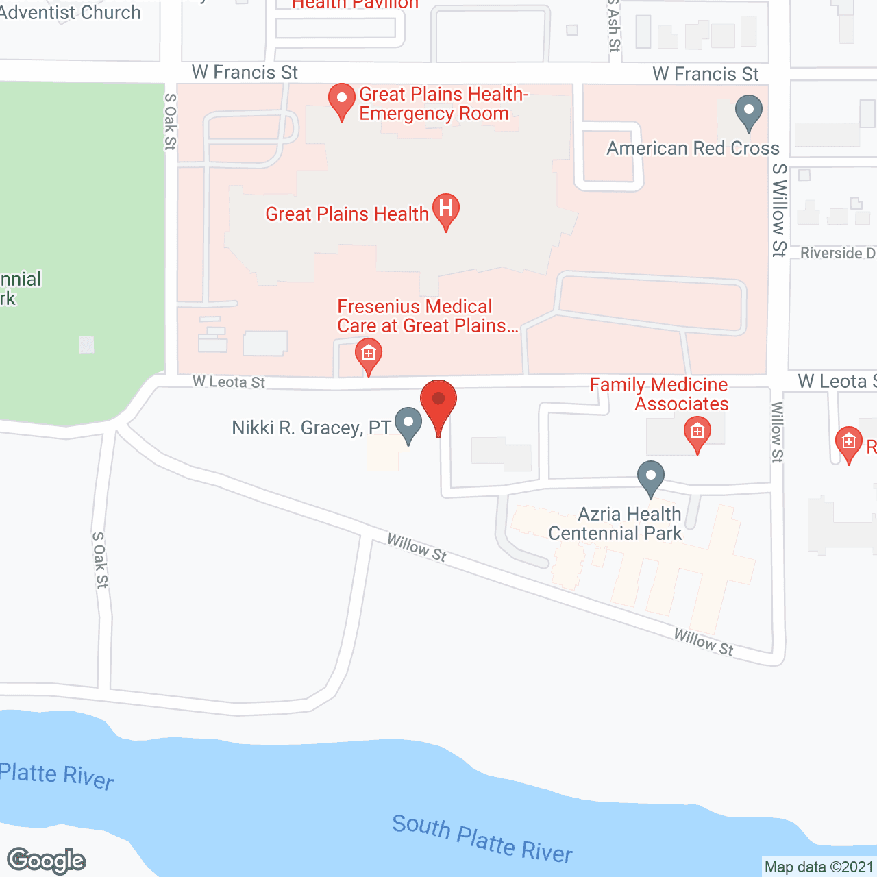 Centennial Park Retirement Village in google map