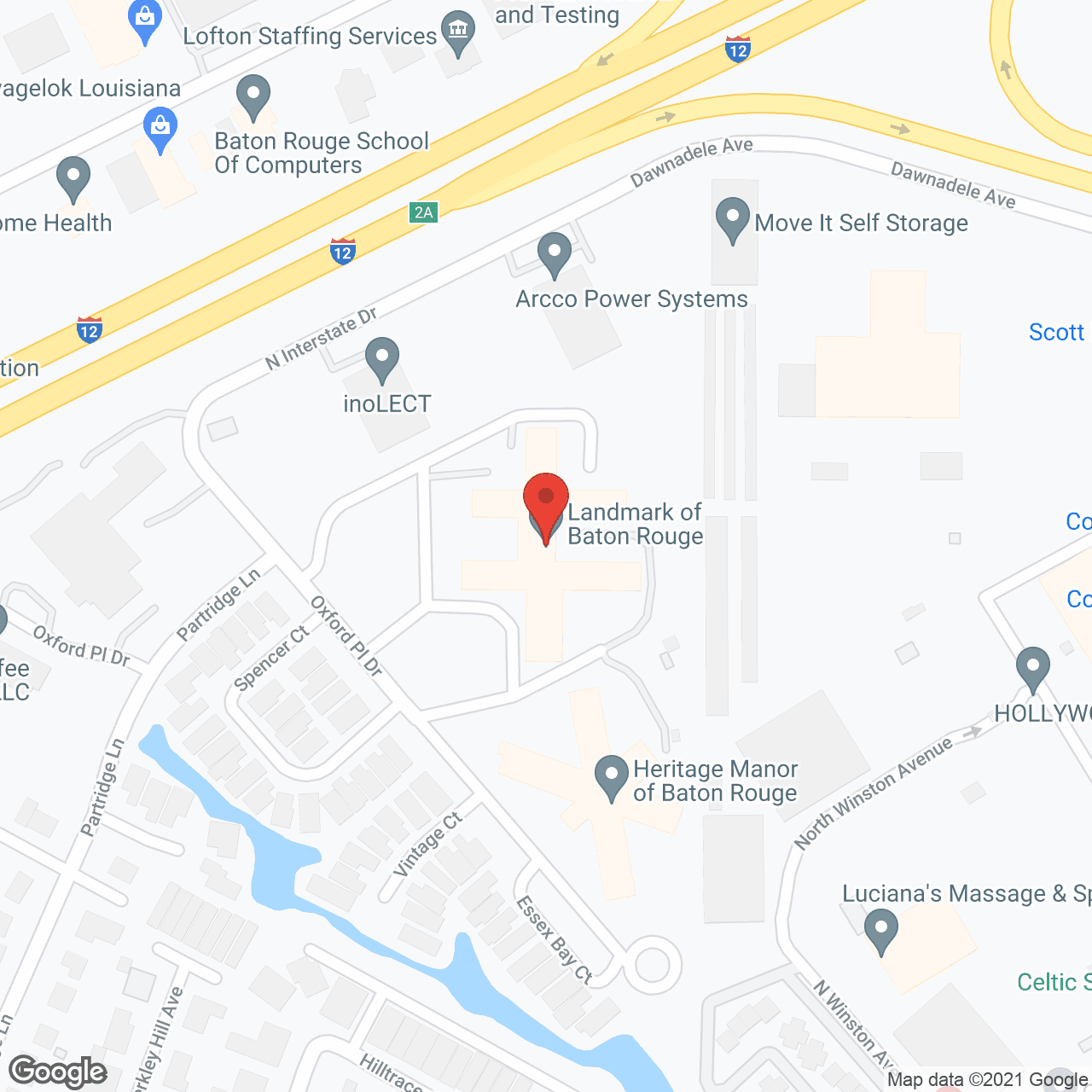 Landmark of Baton Rouge in google map