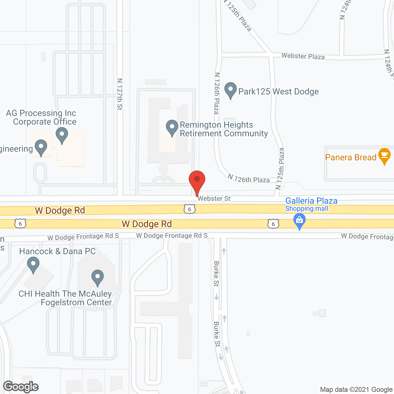 Remington Heights Retirement Community in google map