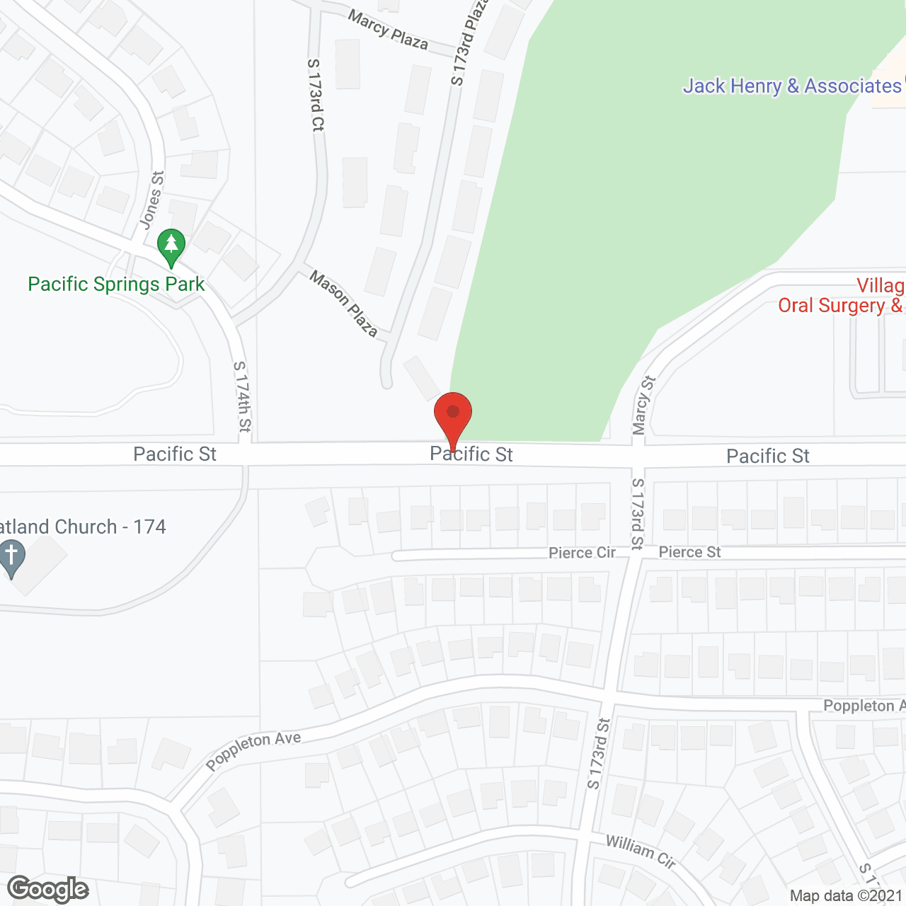 Pacific Springs Village in google map