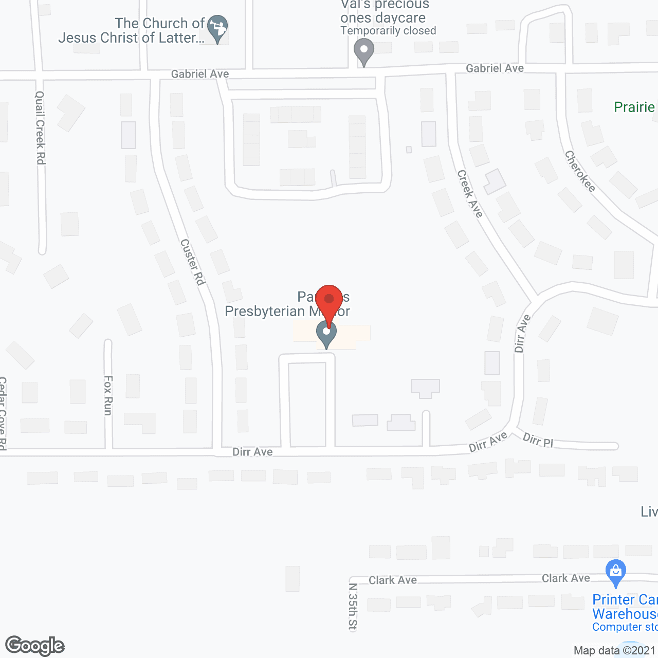 Parsons Presbyterian Manor in google map