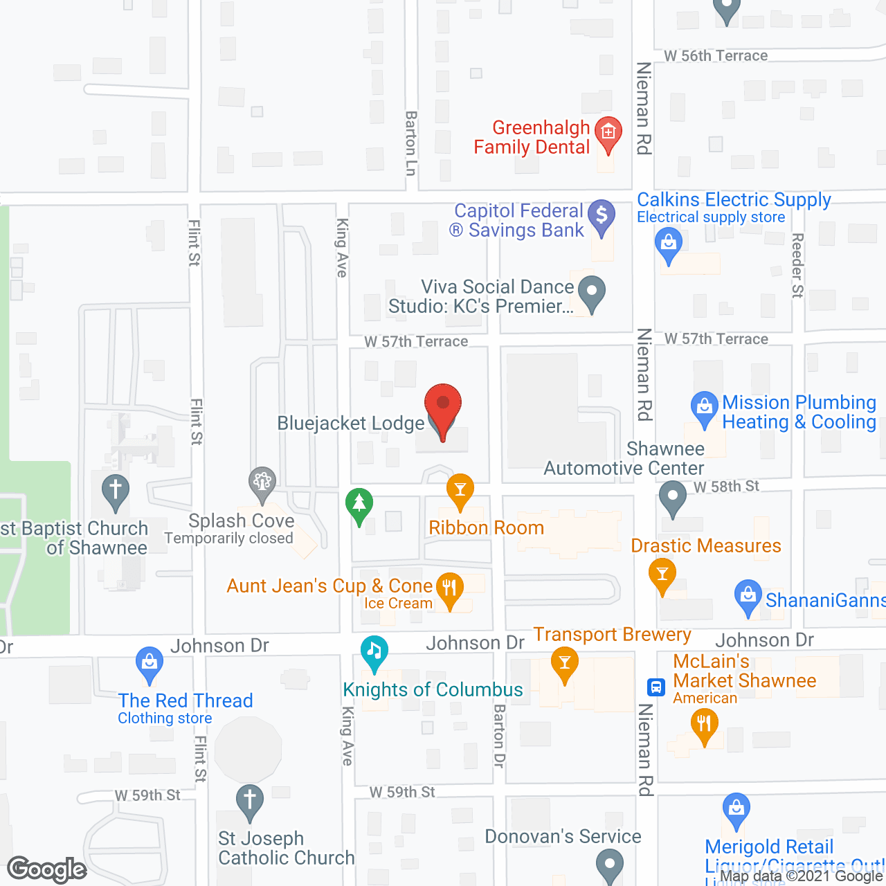 Bluejacket Lodge Apartments in google map