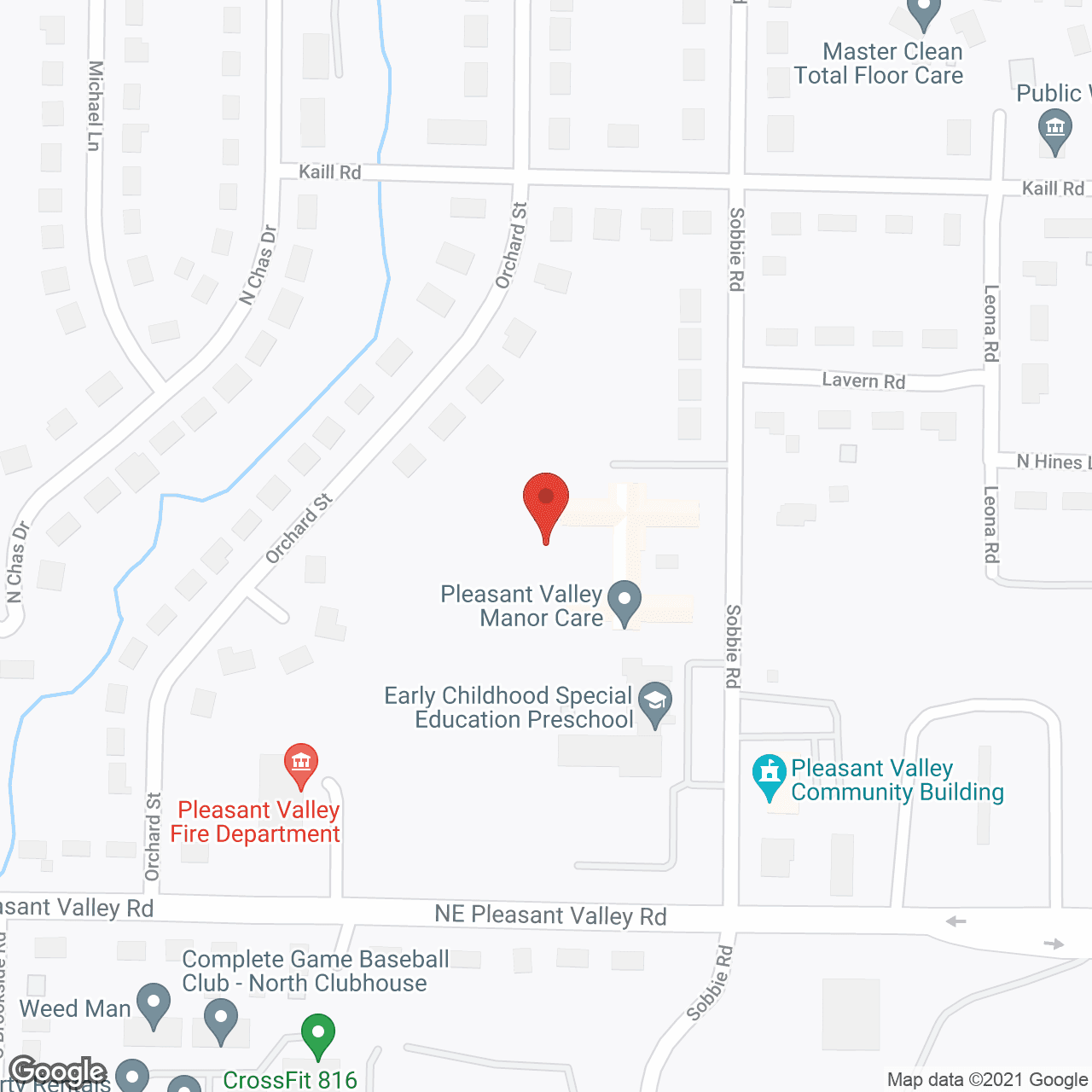 Pleasant Valley Manor Care Ctr in google map