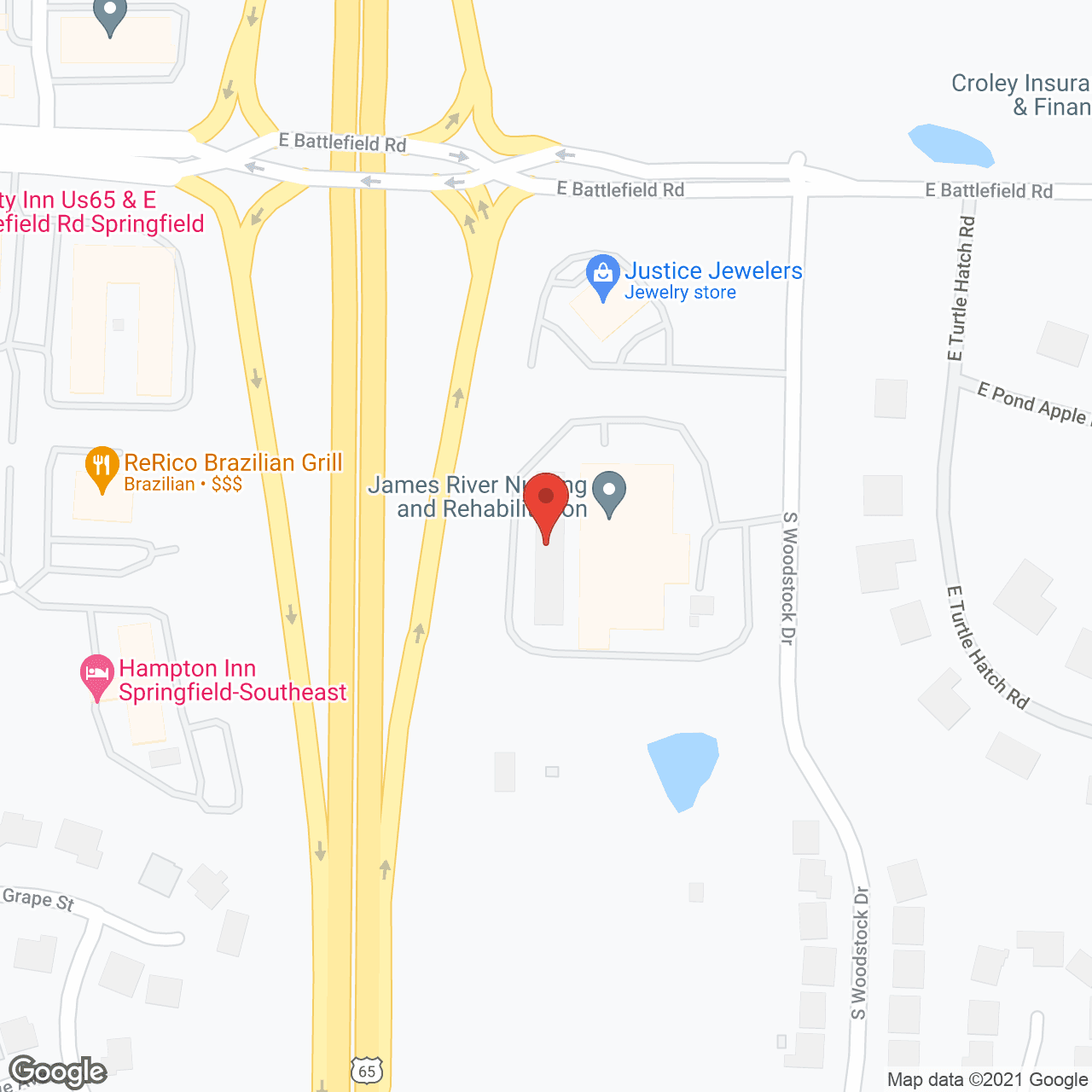 James River Care Ctr in google map