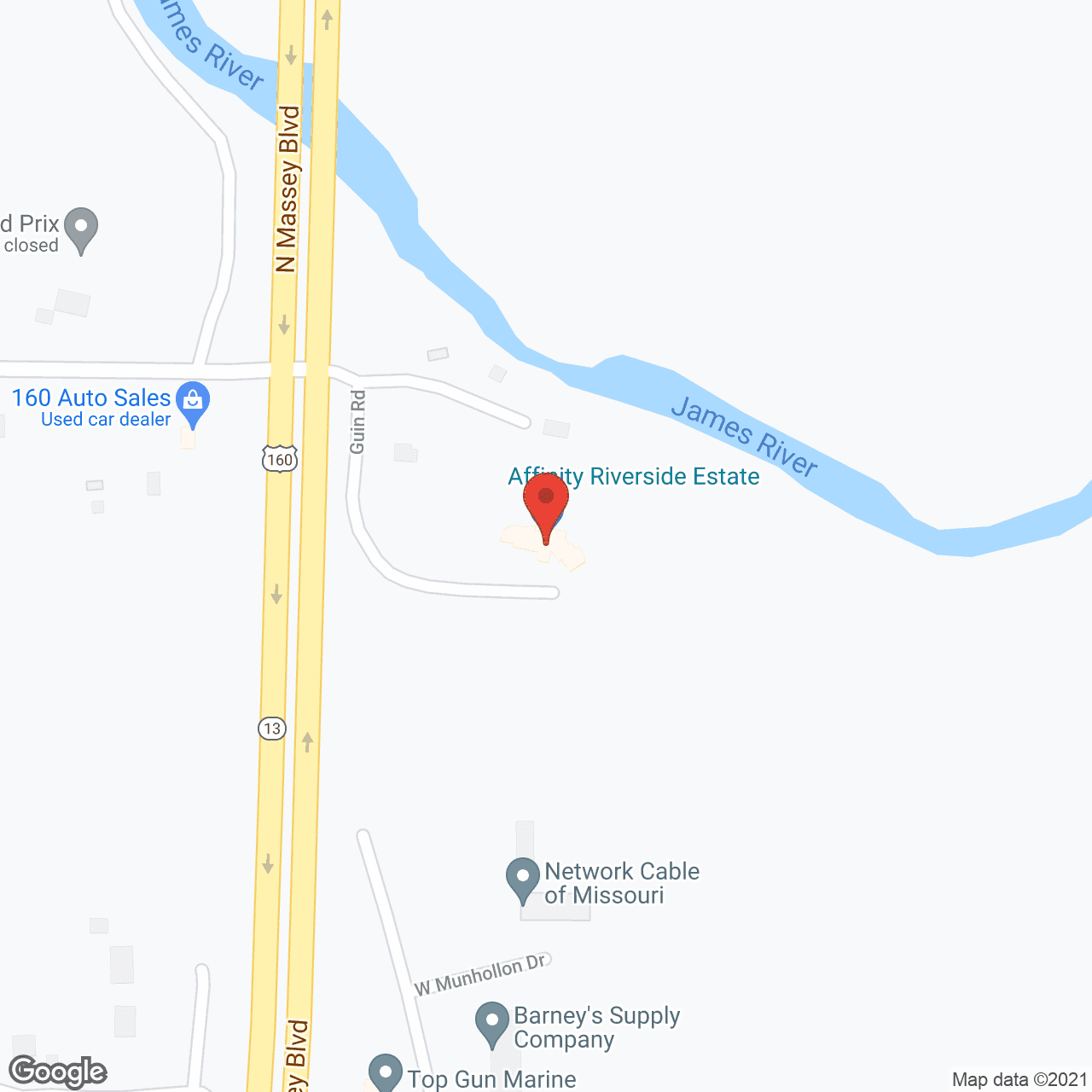 James River Lodge Inc in google map