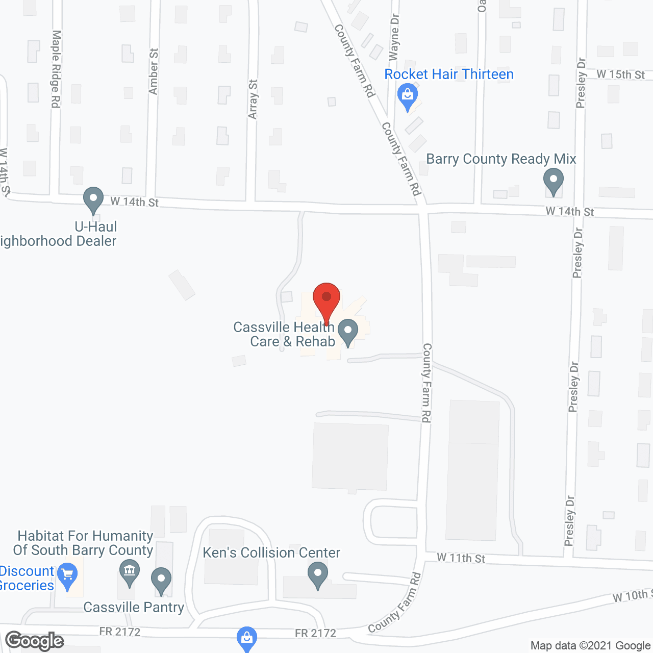 Cassville Health Care and Rehab in google map