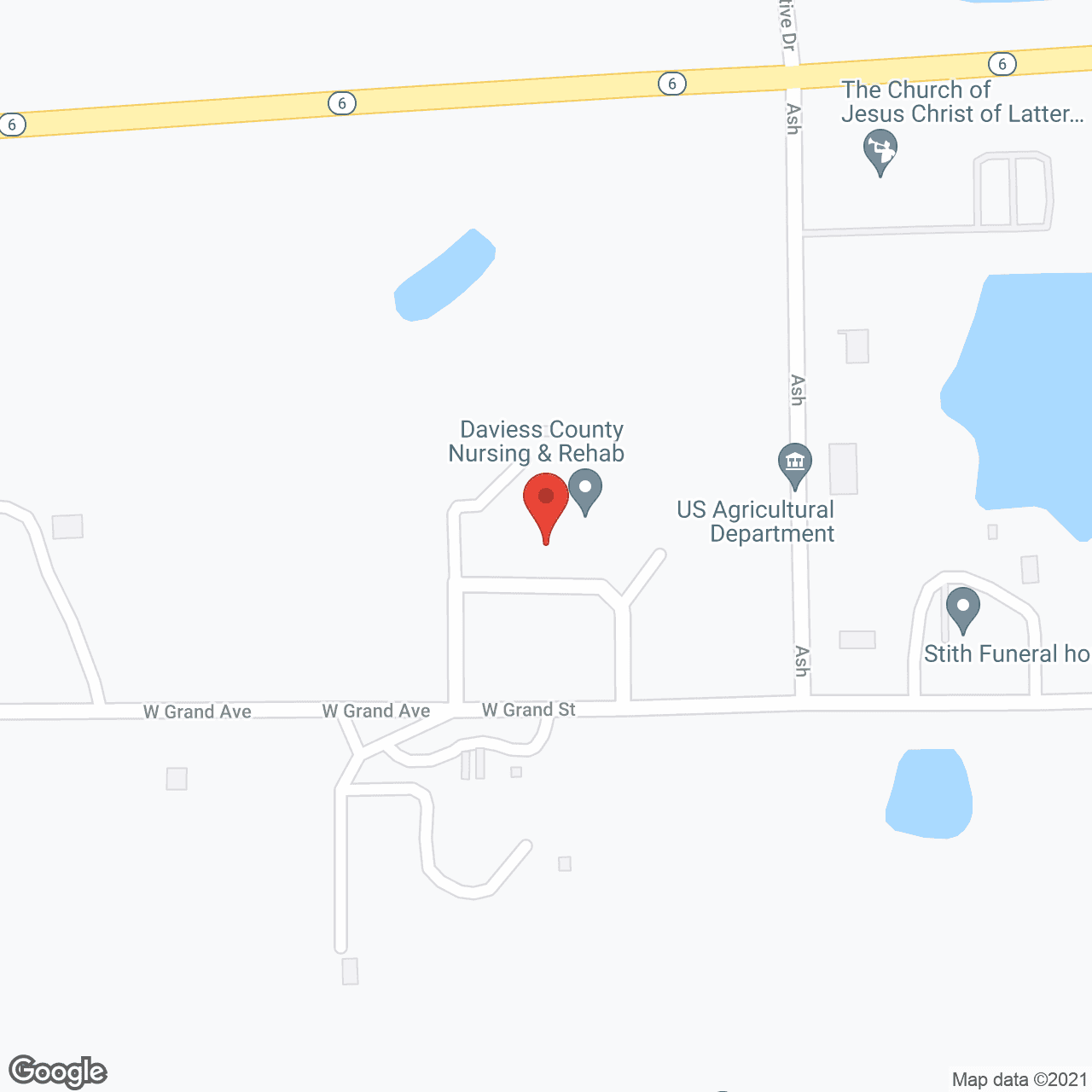 Daviess County Care Ctr in google map