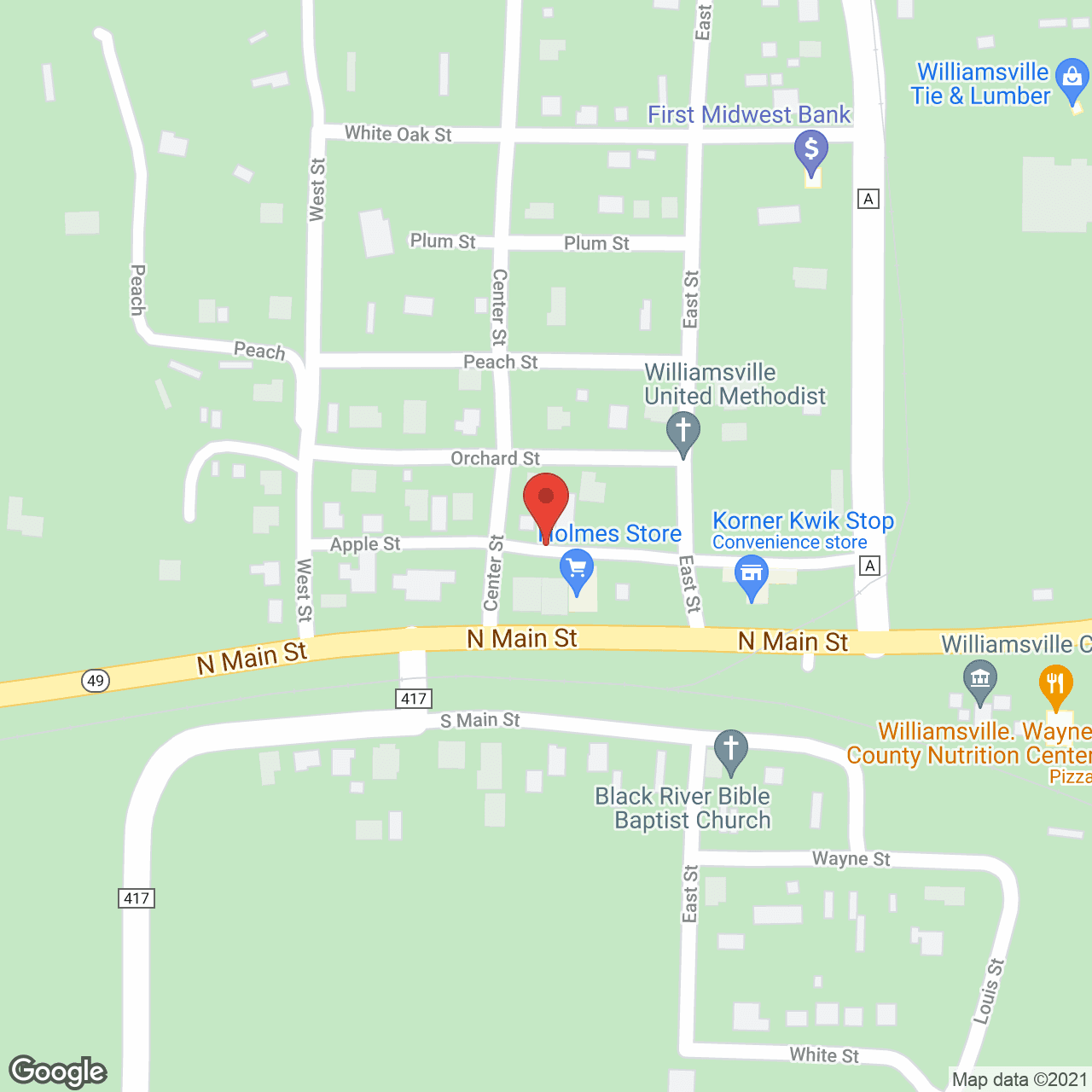 Wolf Run Adult Care in google map