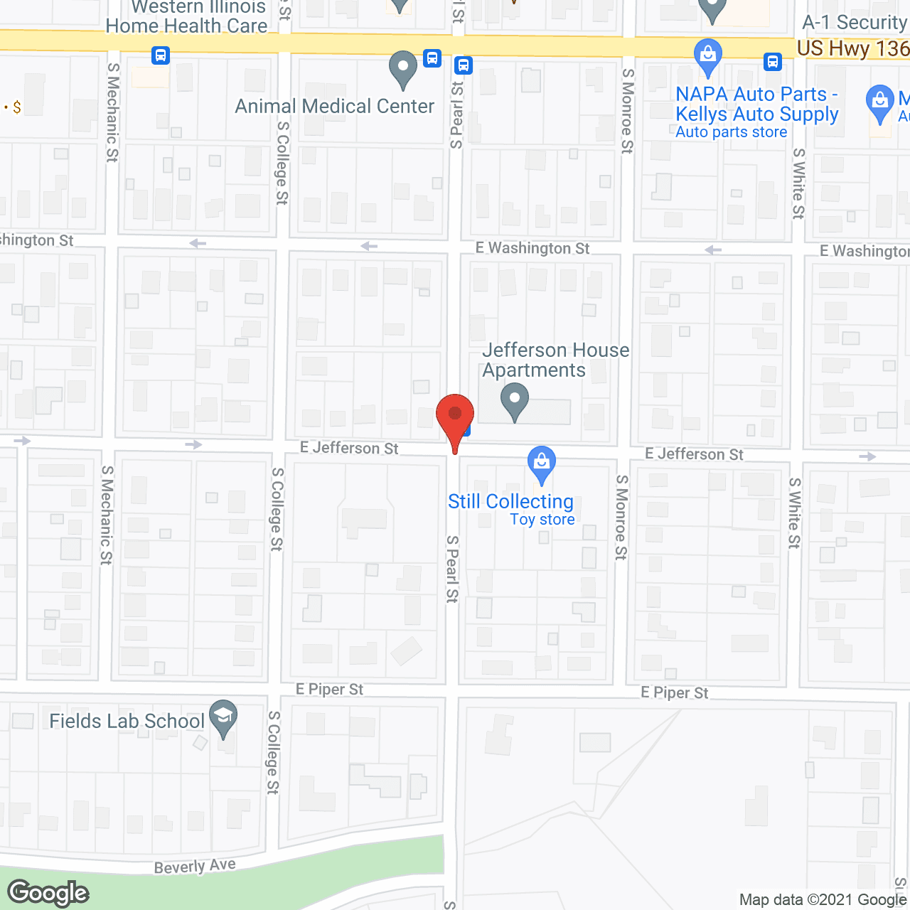 Jefferson House in google map