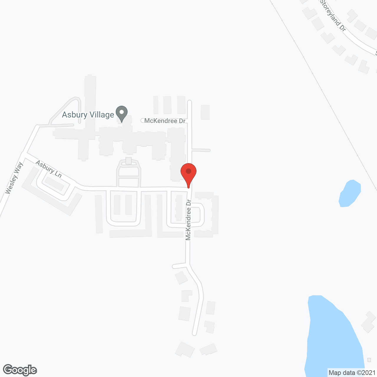Asbury Village in google map