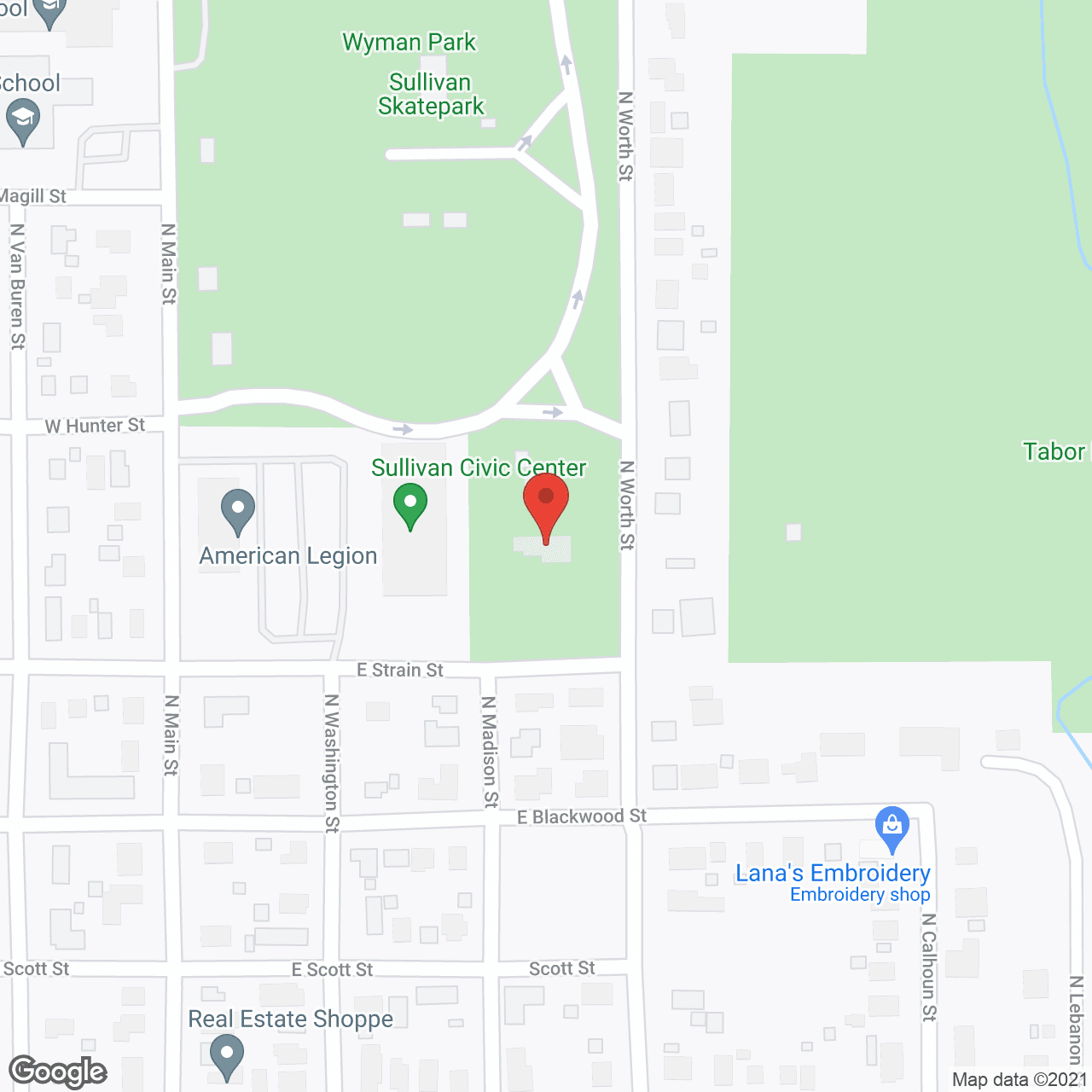 Titus Manor at Wyman Park in google map
