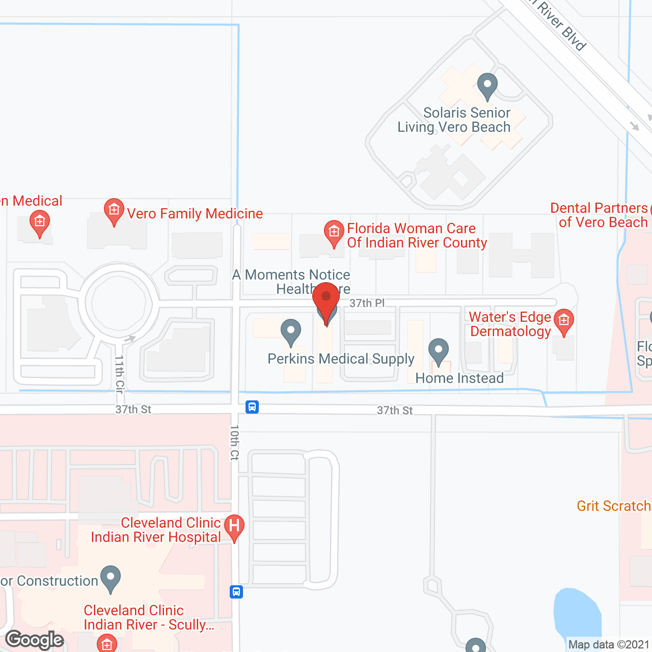 A Moments Notice Health Care in google map