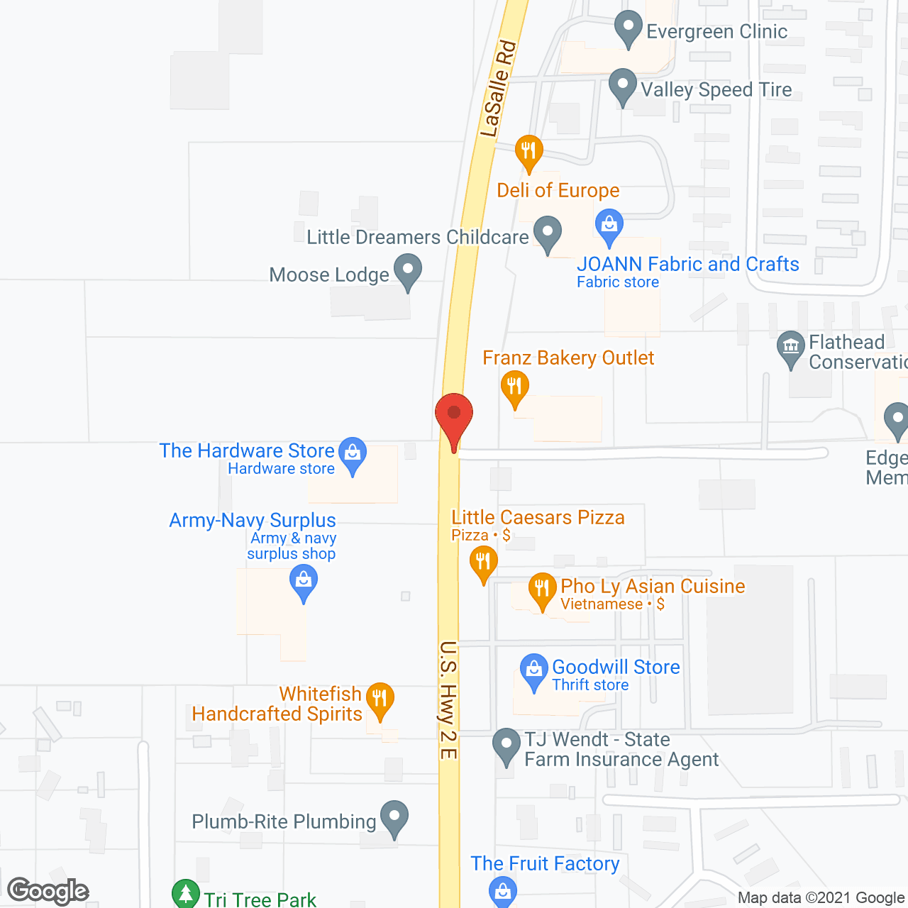 Edgewood Vista in google map