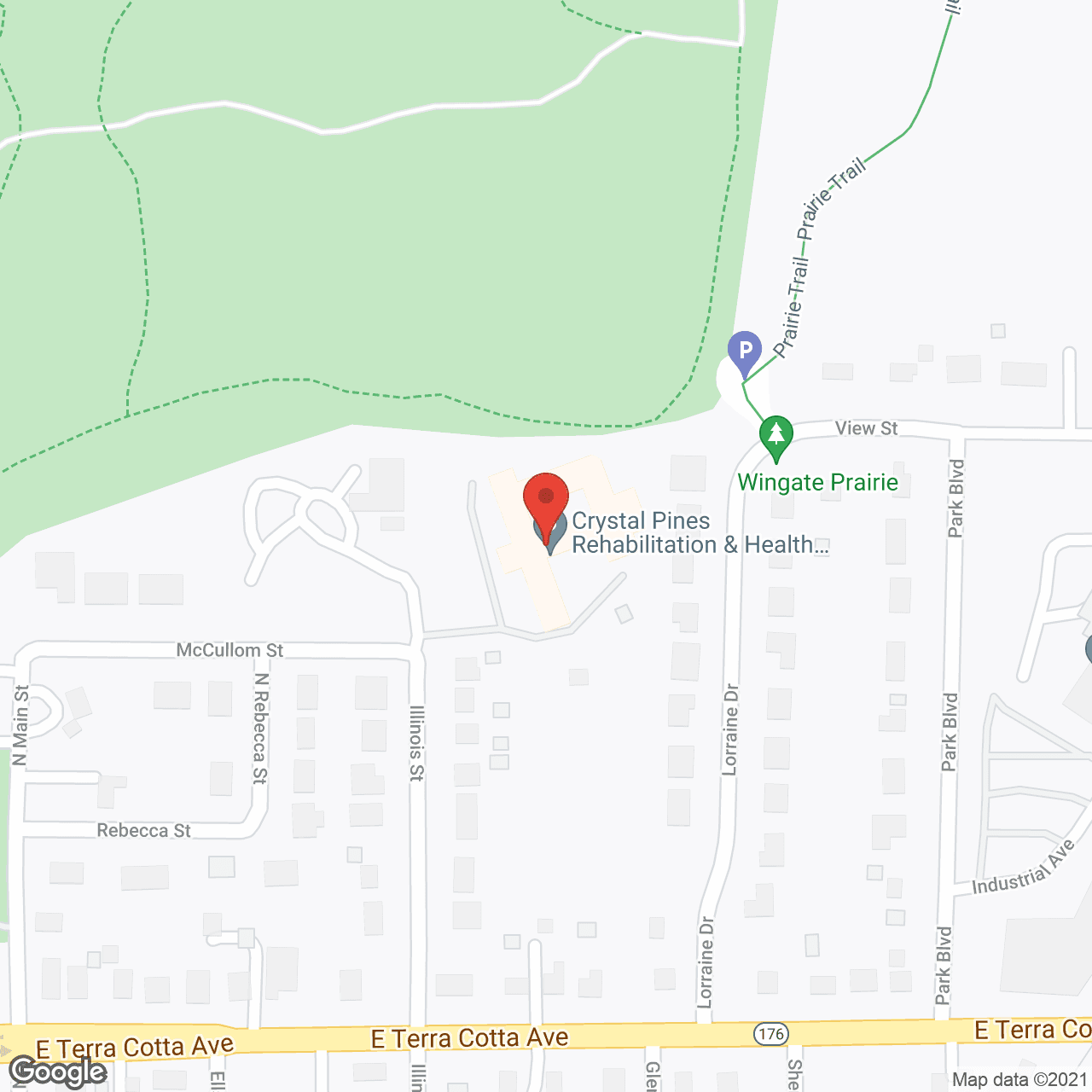 Crystal Pines Health Care Ctr in google map