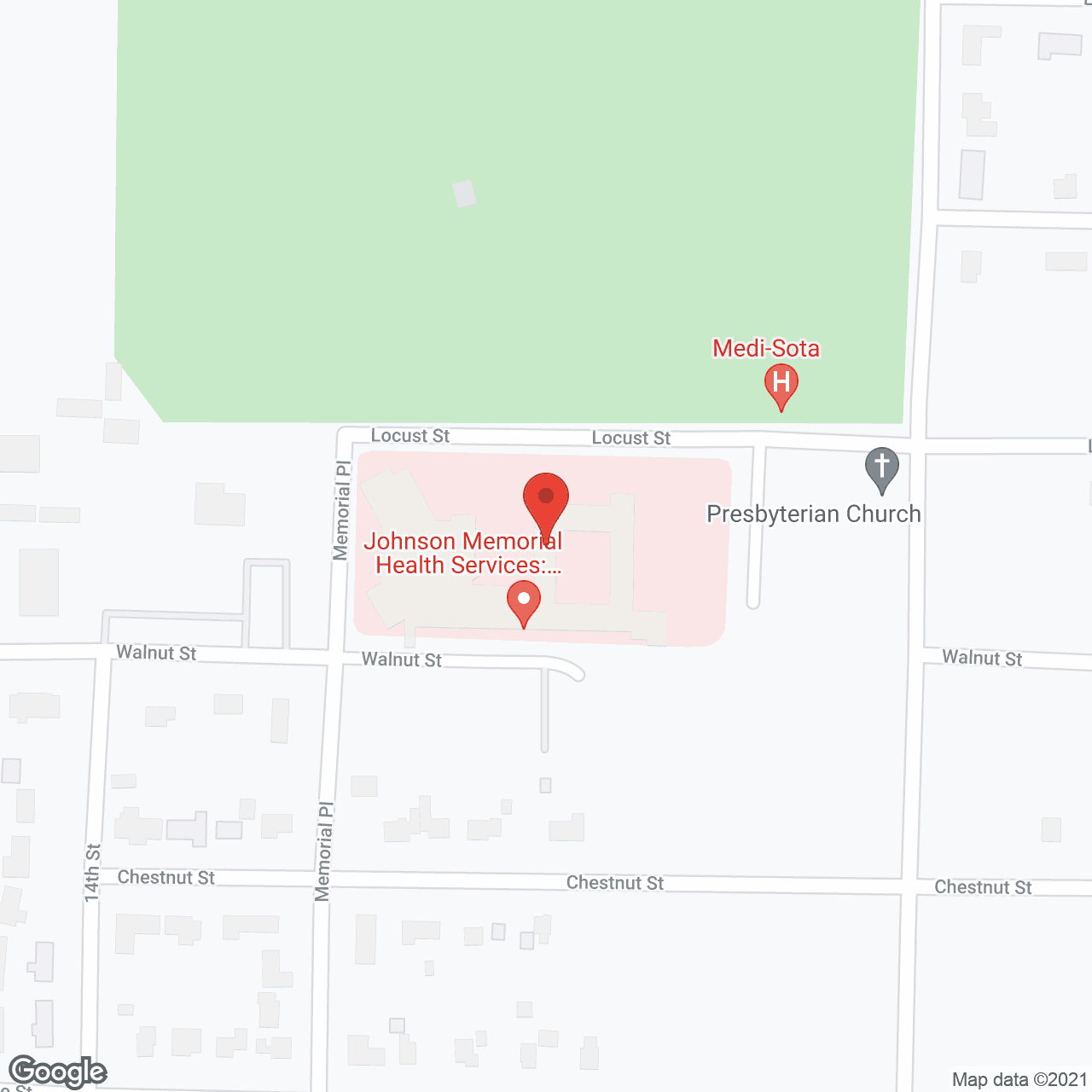 Johnson Memorial Health Svc in google map