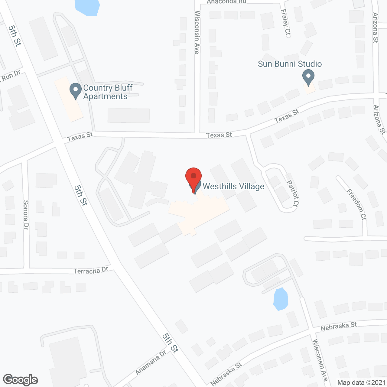 Westhills Village in google map