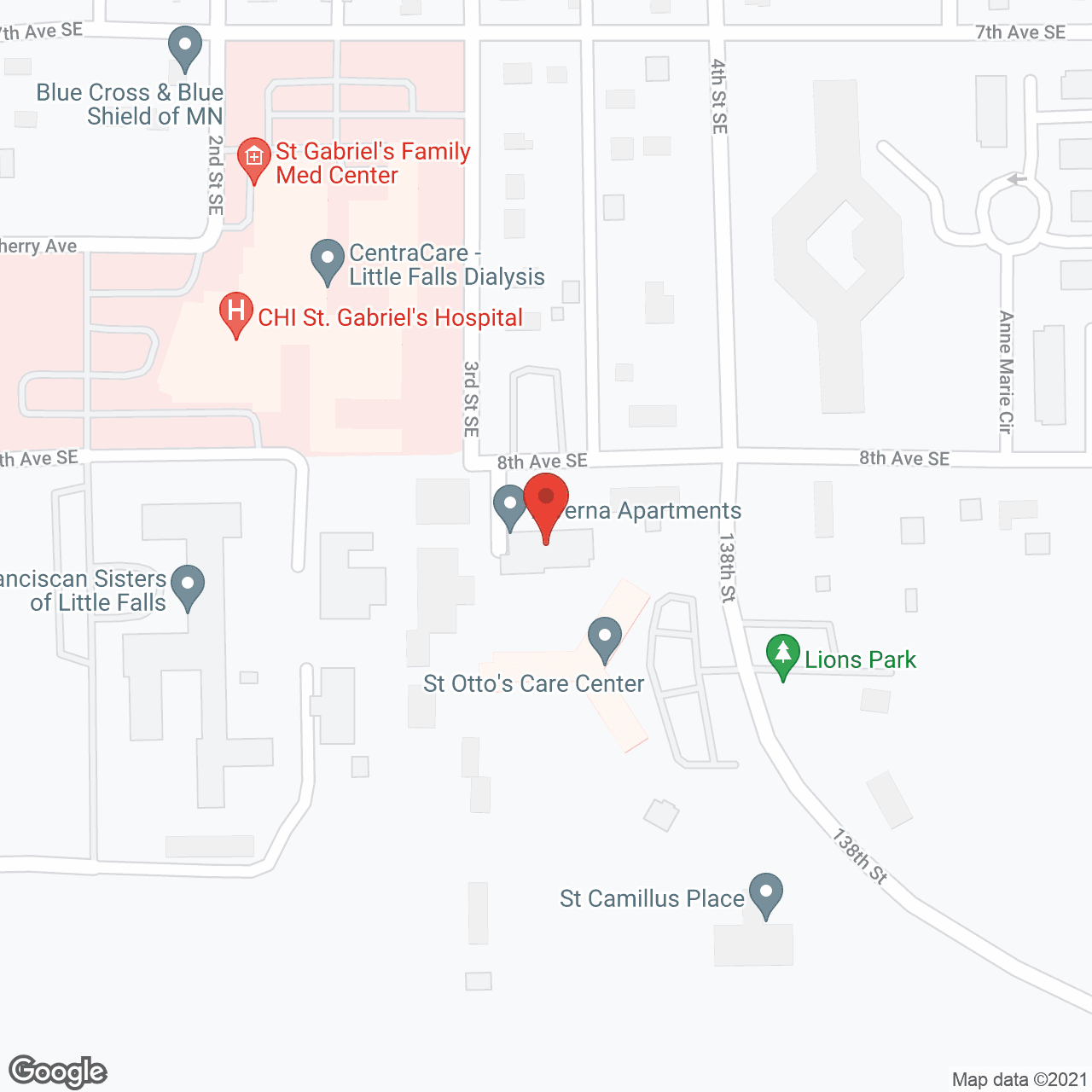 Alverna Apartments in google map
