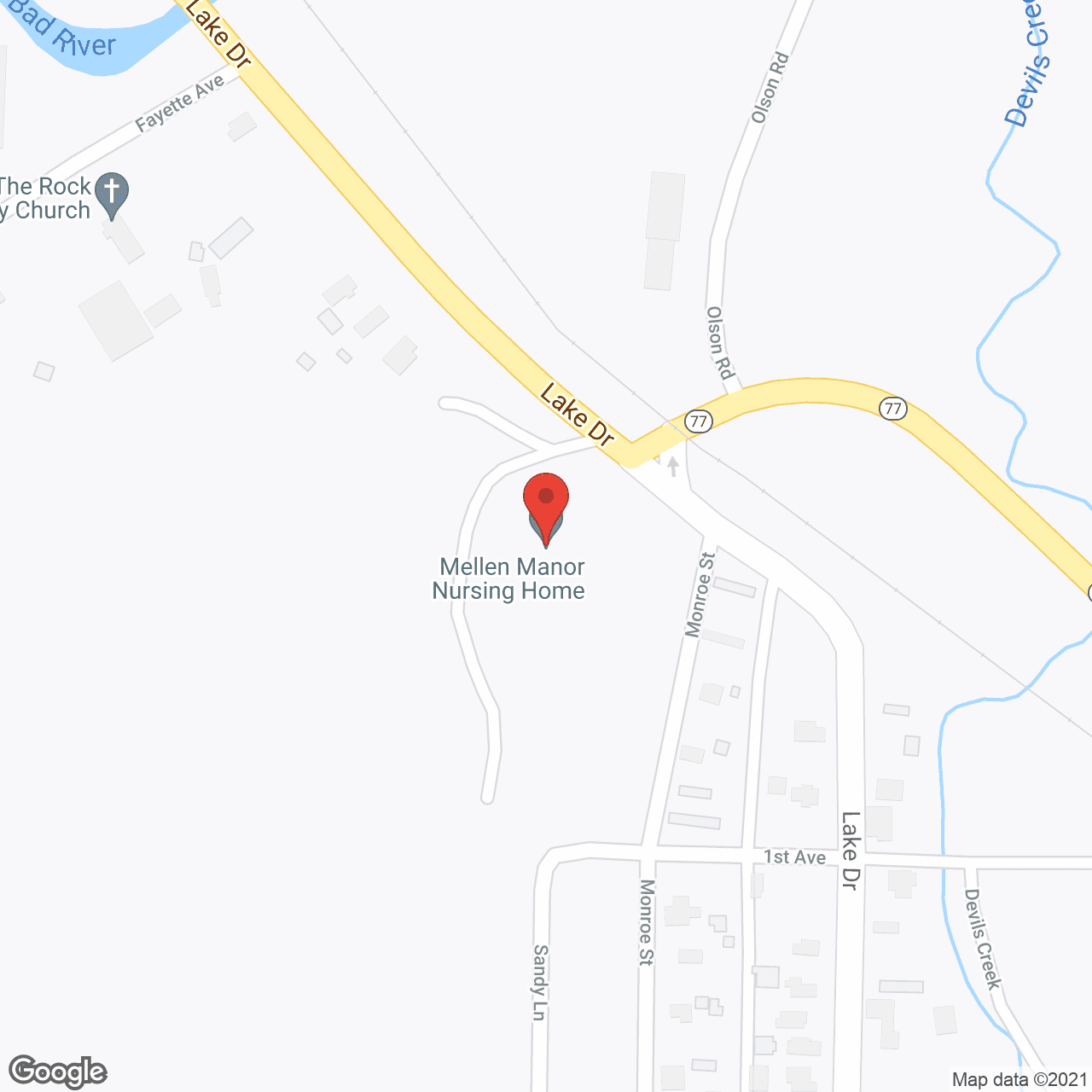 Mellen Manor Nursing Home in google map