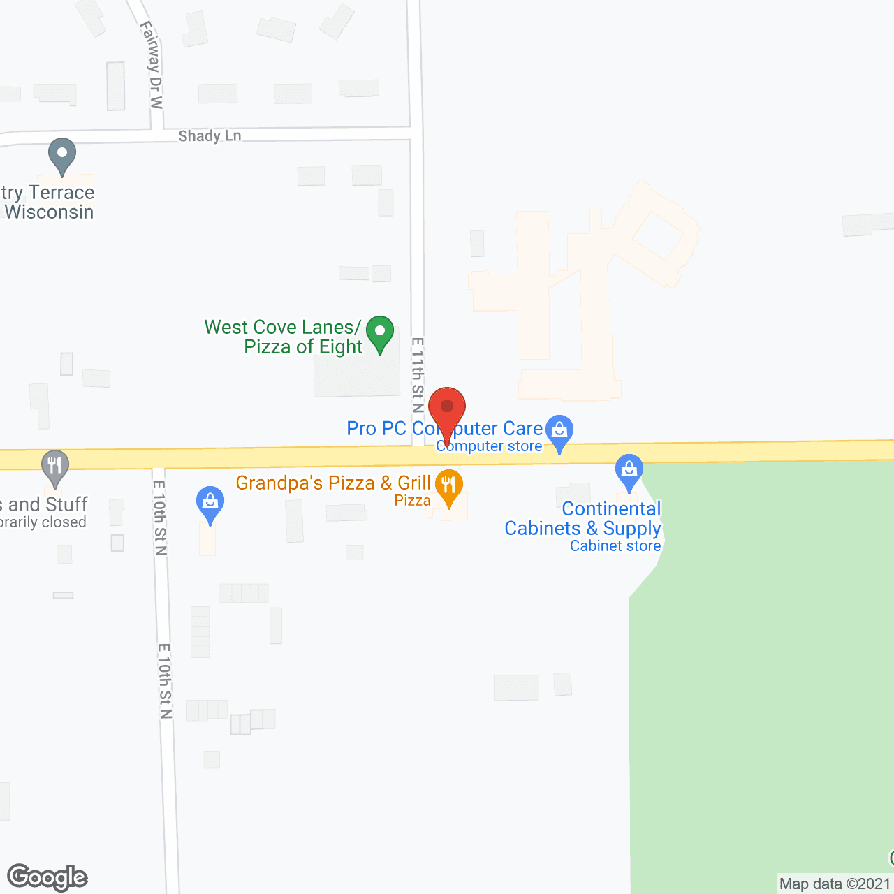 Ladysmith Nursing Home in google map