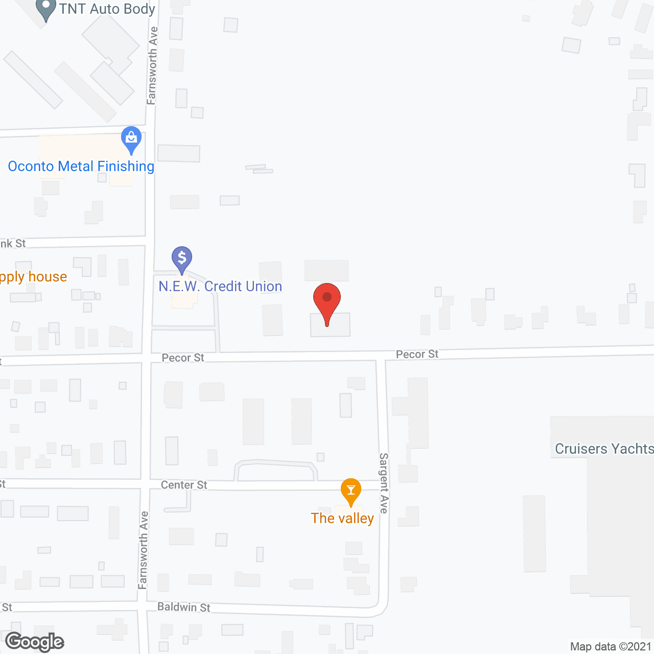 Sun Valley Homes II Oconto in google map