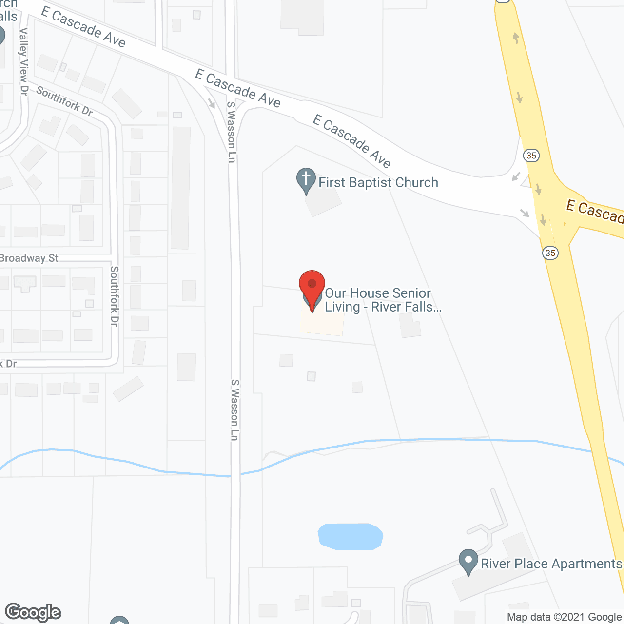 Our House Senior Living Memory Care - River Falls in google map