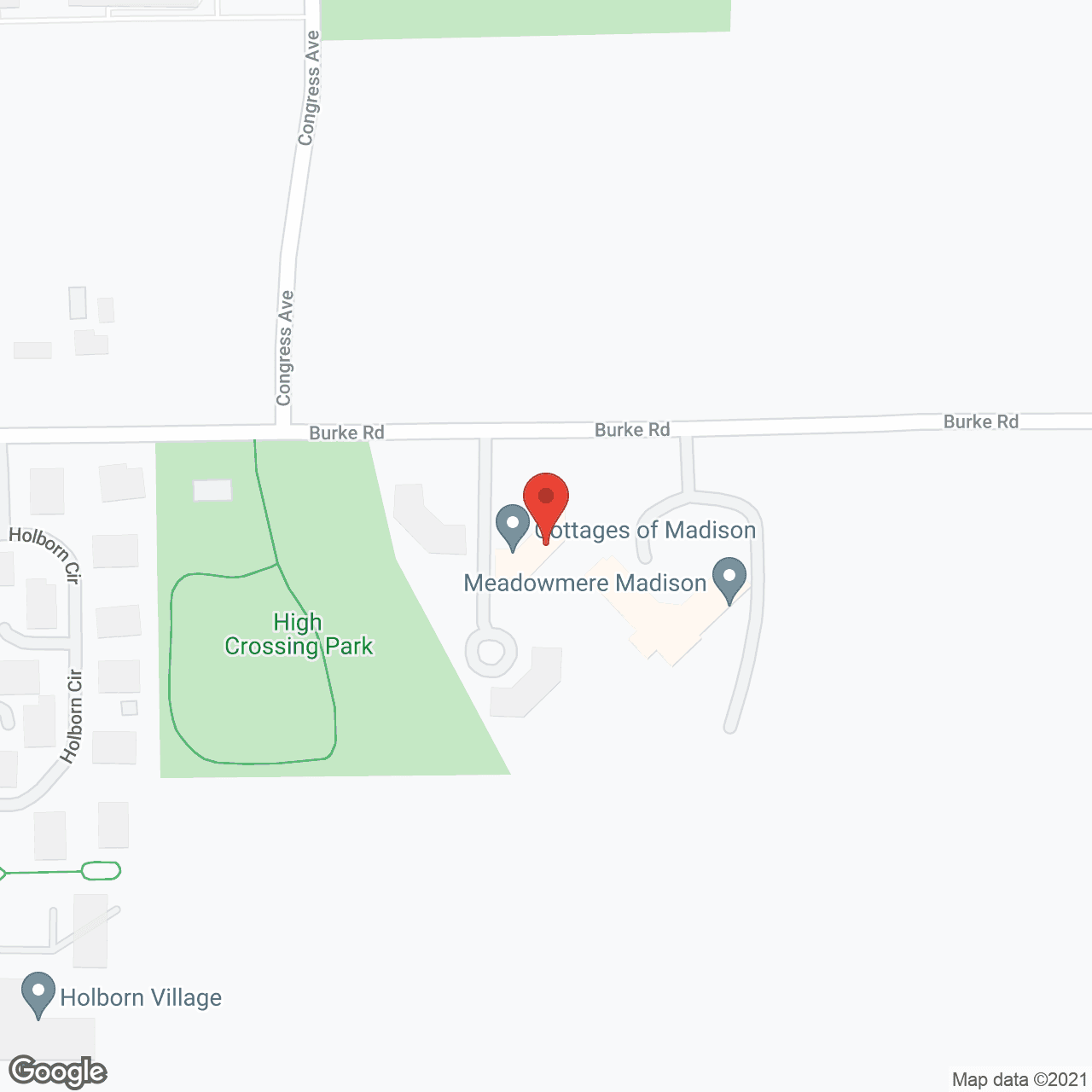 Madison Heights Senior Community in google map