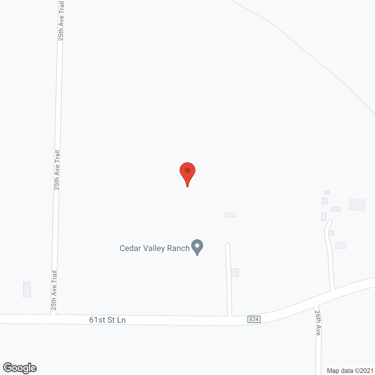 Cedar Valley Ranch in google map