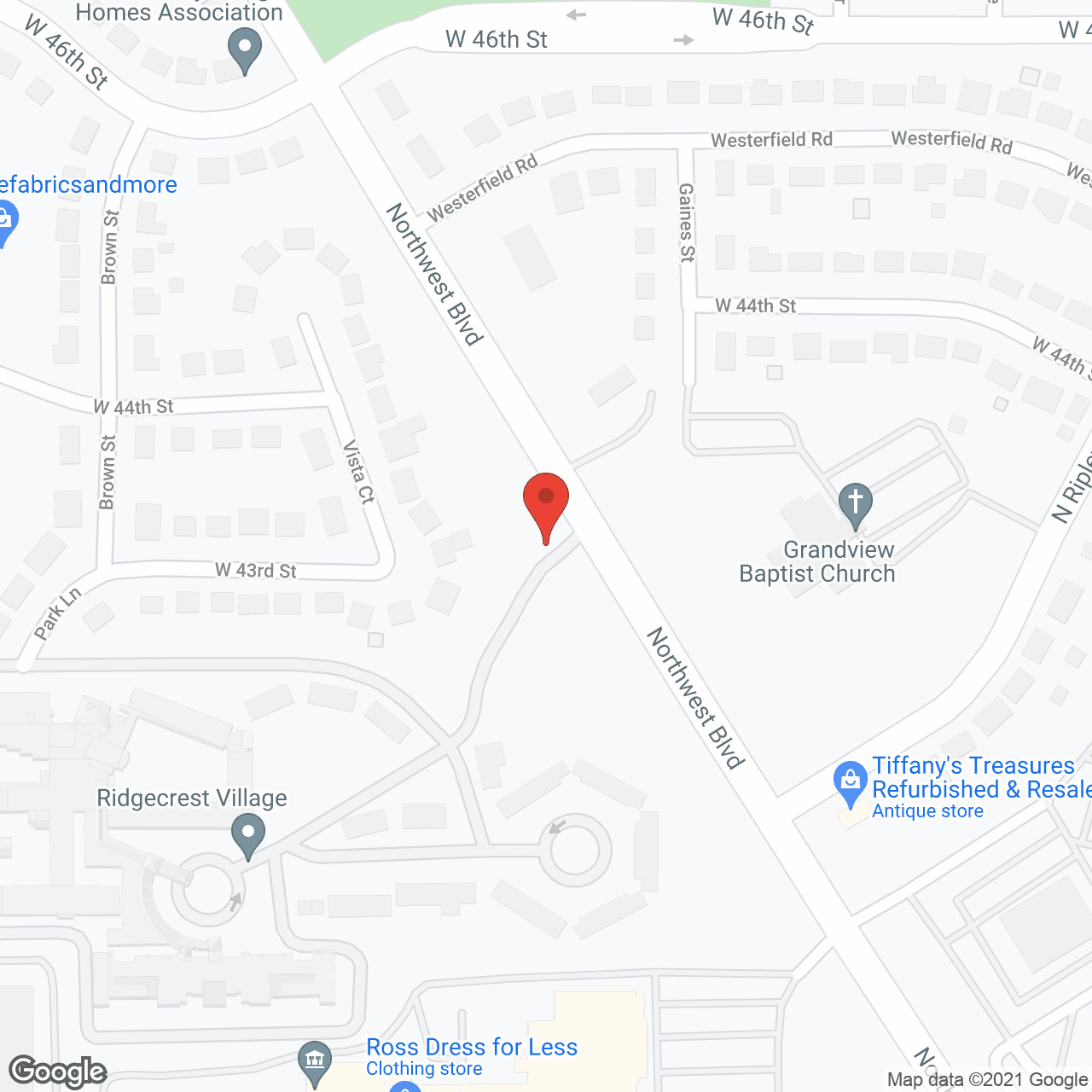 Ridgecrest Village in google map