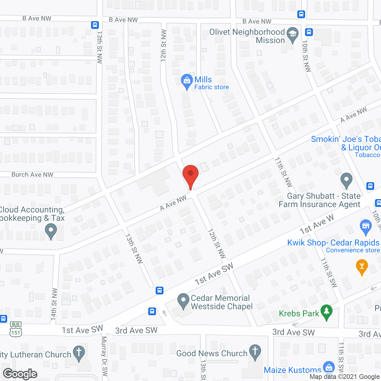 Kingston Hill in google map